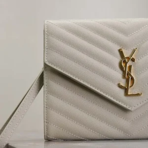 Saint Laurent YSL Women Cassandre Matelassé Flap Pouch