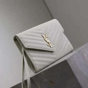Saint Laurent YSL Women Cassandre Matelassé Flap Pouch