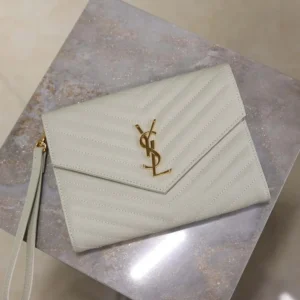 Saint Laurent YSL Women Cassandre Matelassé Flap Pouch