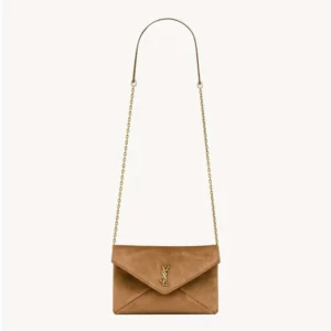Saint Laurent YSL Women Cassandre Small Chain Pouch In Suede