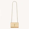 Saint Laurent YSL Women Kate Small In Metallic Leather