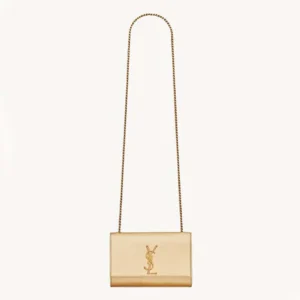 Saint Laurent YSL Women Kate Small In Metallic Leather