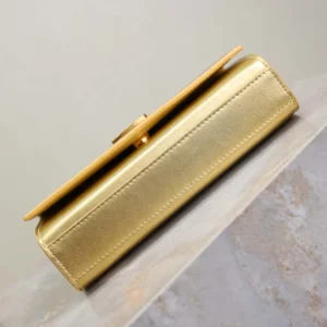 Saint Laurent YSL Women Kate Small In Metallic Leather