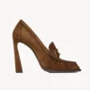 Saint Laurent YSL Women Le Loafer Pumps in Suede