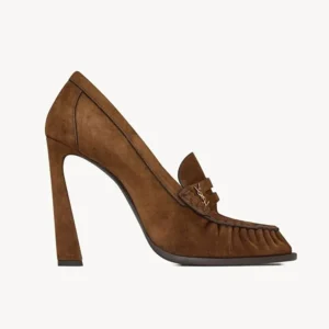 Saint Laurent YSL Women Le Loafer Pumps in Suede