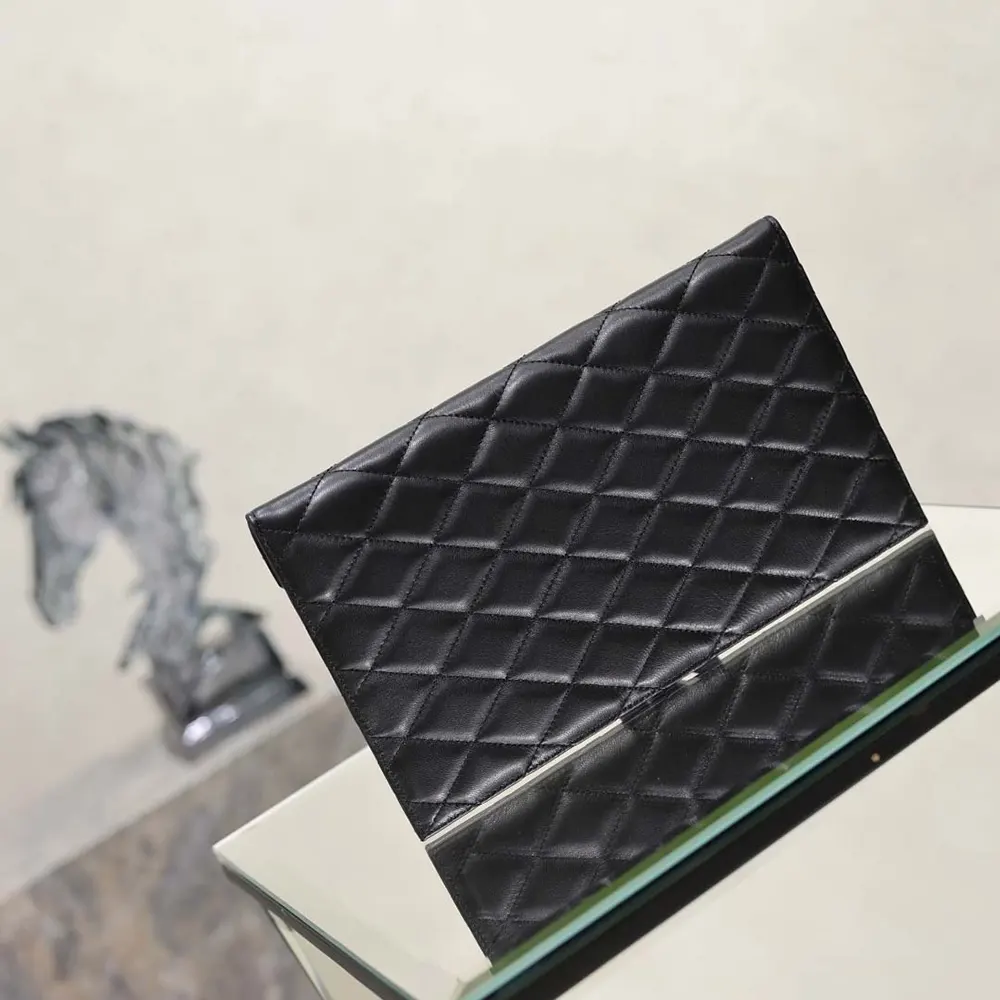 Saint Laurent YSL Women Paris Pouch In Lambskin Black 4 Saint Laurent YSL Women Paris Pouch In Lambskin Black