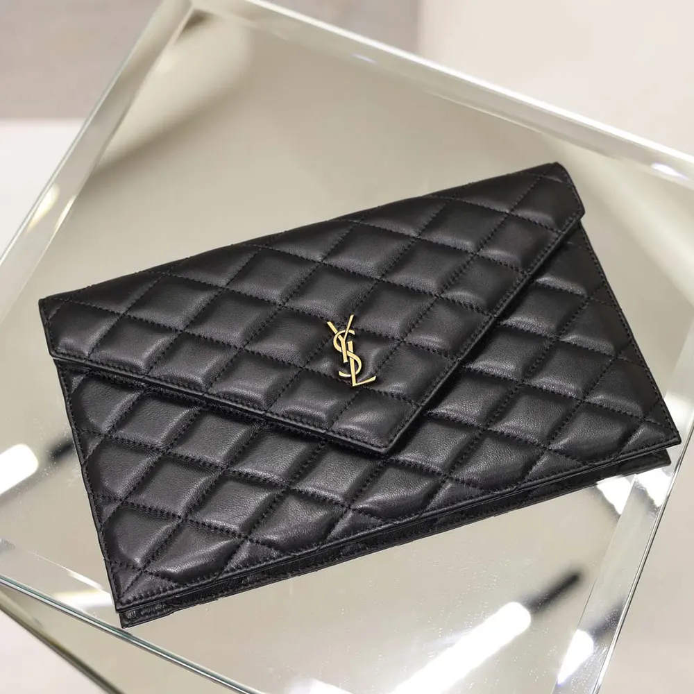 Saint Laurent YSL Women Paris Pouch In Lambskin Black 5 Saint Laurent YSL Women Paris Pouch In Lambskin Black