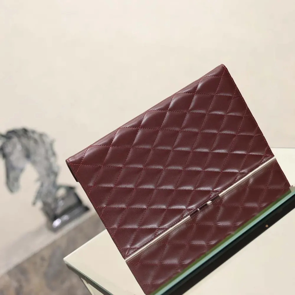 Saint Laurent YSL Women Paris Pouch In Lambskin Rouge Cabernet 4 Saint Laurent YSL Women Paris Pouch In Lambskin Rouge Cabernet