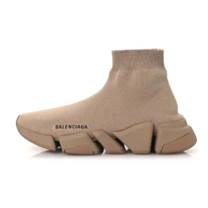 Balenciaga Women Speed Trainers Stretch Knit Trainers Sandy Textured Sole