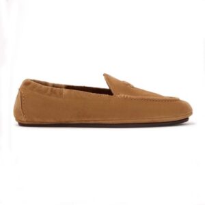 Celine Unisex Adam Loafer in Suede Calfskin-Brown