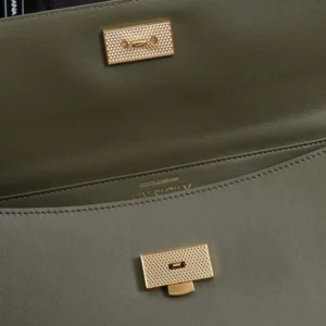 Dolce Gabbana D&G Women Medium My Sicily Handbag in Plongé Calfskin-Green
