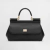 Dolce Gabbana D&G Women Medium Sicily Handbag in Dauphine Calfskin