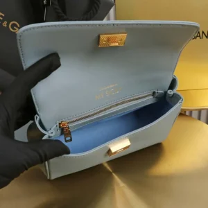 Dolce Gabbana D&G Women Mini My Sicily Calfskin Handbag-Blue