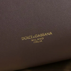 Dolce Gabbana D&G Women Mini My Sicily Calfskin Handbag-Bordeaux