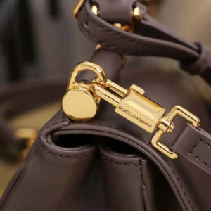 Dolce Gabbana D&G Women Mini My Sicily Calfskin Handbag-Bordeaux