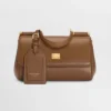 Dolce Gabbana D&G Women Mini My Sicily Calfskin Handbag-Brown