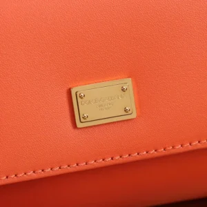 Dolce Gabbana D&G Women Mini My Sicily Calfskin Handbag-Orange