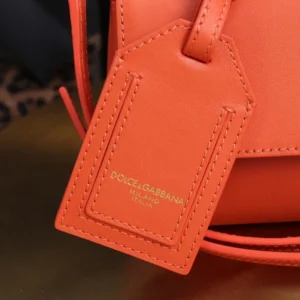 Dolce Gabbana D&G Women Mini My Sicily Calfskin Handbag-Orange