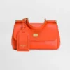Dolce Gabbana D&G Women Mini My Sicily Calfskin Handbag-Orange