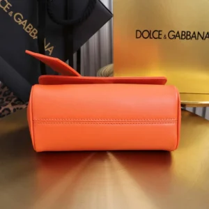 Dolce Gabbana D&G Women Mini My Sicily Calfskin Handbag-Orange
