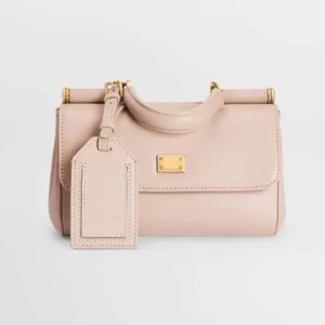 Dolce Gabbana D&G Women Mini My Sicily Calfskin Handbag-Pink