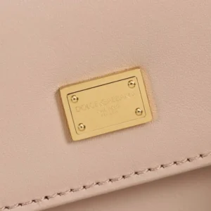 Dolce Gabbana D&G Women Mini My Sicily Calfskin Handbag-Pink