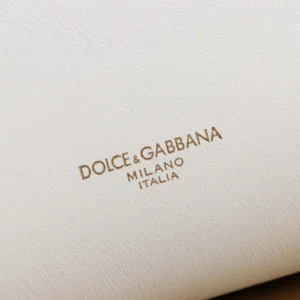 Dolce Gabbana D&G Women Mini My Sicily Calfskin Handbag-White