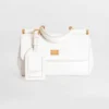 Dolce Gabbana D&G Women Mini My Sicily Calfskin Handbag-White