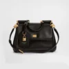 Dolce Gabbana D&G Women Small My Sicily Handbag in Plongé Calfskin-Black