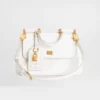 Dolce Gabbana D&G Women Small My Sicily Handbag in Plongé Calfskin-White