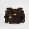 Dolce Gabbana D&G Women Small My Sicily Handbag in Split Calfskin-Burgundy