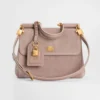 Dolce Gabbana D&G Women Small My Sicily Handbag in Split Calfskin-Pink