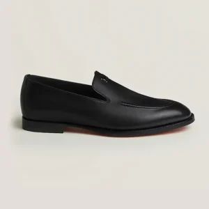 Hermes Men Newton Loafer-Black H262941ZA01395