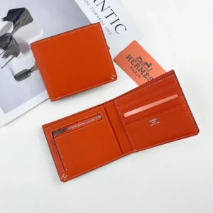 Hermes Unisex H Sellier Compact Wallet H084594CK18
