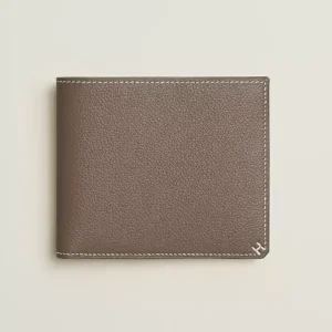 Hermes Unisex H Sellier Compact Wallet H084594CK37