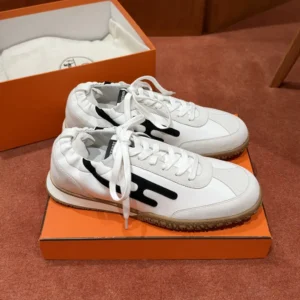 Hermes Unisex Jet Sneaker-White H242154Z 03400