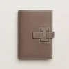 Hermes Unisex New H Passant Compact Wallet-Etoupe