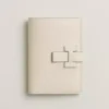 Hermes Unisex New H Passant Compact Wallet-White