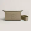 Hermes Unisex Videpoches Bag in Togo Calfskin-Beige Marfa