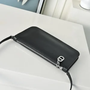 Hermes Unisex Zipengo Chaine D'Ancre To Go Pouch-Black/Silver