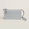 Hermes Unisex Zipengo Chaine D'Ancre To Go Pouch-Bleu Glacier
