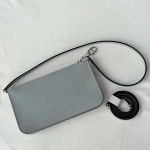 Hermes Unisex Zipengo Chaine D'Ancre To Go Pouch-Bleu Glacier