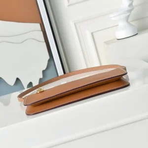 Hermes Unisex Zipengo Chaine D'Ancre To Go Pouch-BrownGold