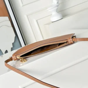 Hermes Unisex Zipengo Chaine D'Ancre To Go Pouch-BrownGold