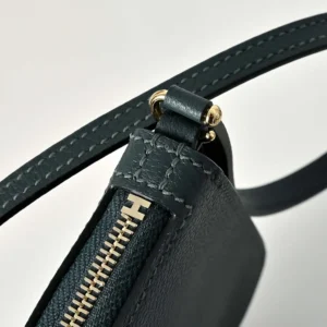 Hermes Unisex Zipengo Chaine D'Ancre To Go Pouch-Gris Misty/Gold