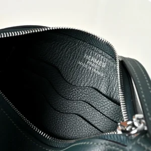 Hermes Unisex Zipengo Chaine D'Ancre To Go Pouch-Gris MistySilver