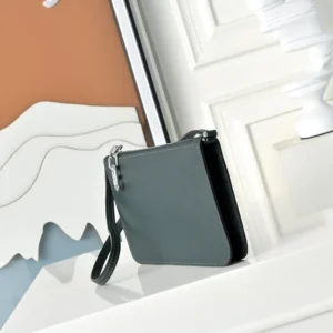 Hermes Unisex Zipengo Chaine D'Ancre To Go Pouch-Gris MistySilver