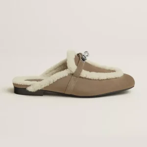 Hermes Women BOz Mule-Etoupe H242107Z X3360