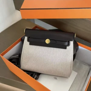 Hermes Women Herbag Zip 20 Bag-Black
