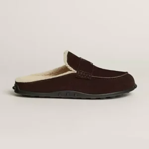 Hermes Women Mix Mule-Marron H261950ZHME400